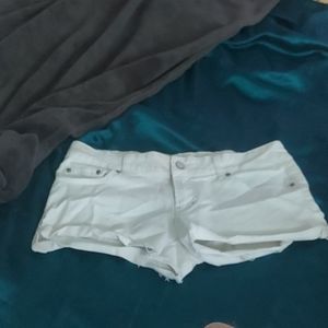 American Eagle Outfitters white jean shorts